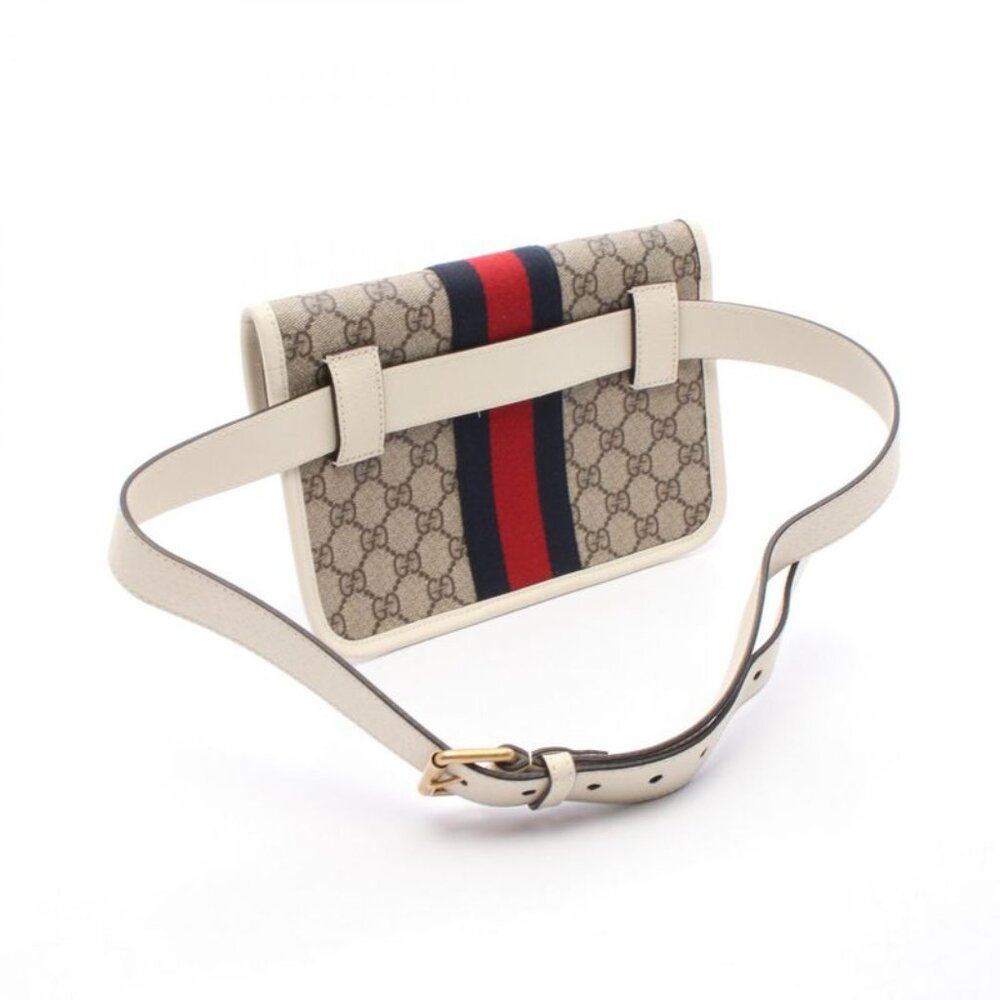 Gucci Waist Bag GG Supreme Ophidia Beige White Beige Ivory Multicolor - Picture 2 of 6